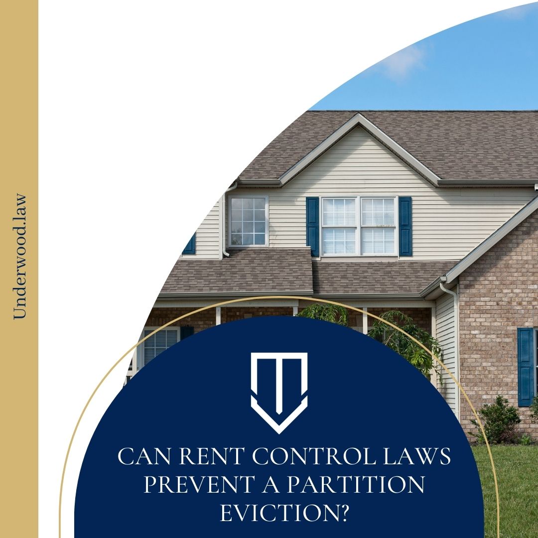 Can Rent Control Laws Prevent a Partition Eviction? (Civ. Code § 1632