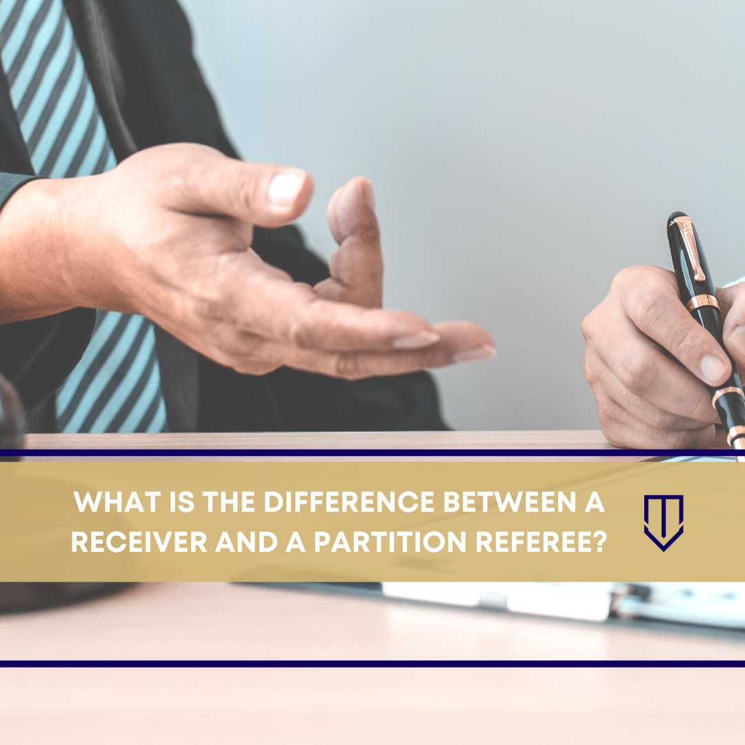 What is the difference between a receiver and a partition referee? (CCP