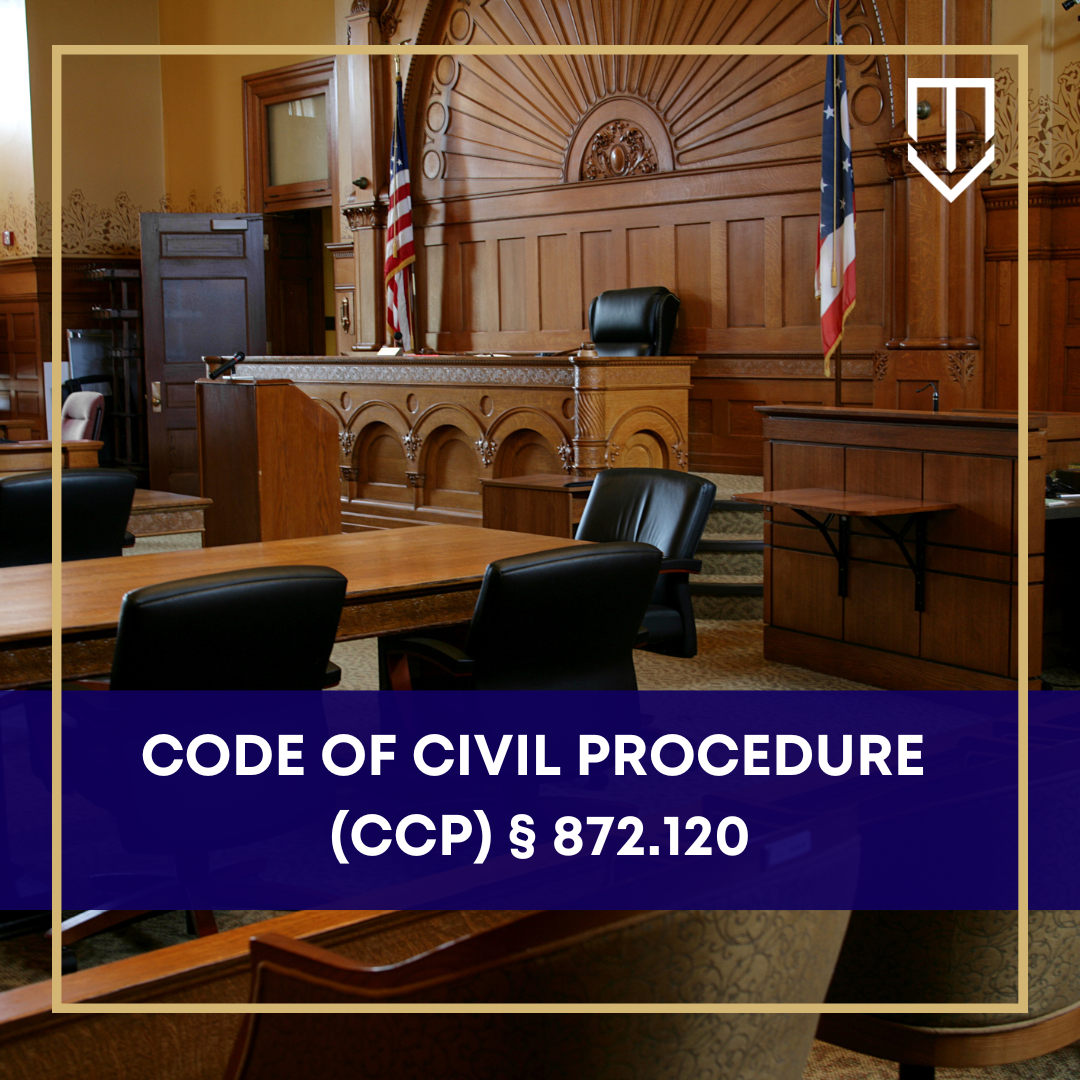 Code of Civil Procedure (CCP) § 872.120 General Authority to Hear