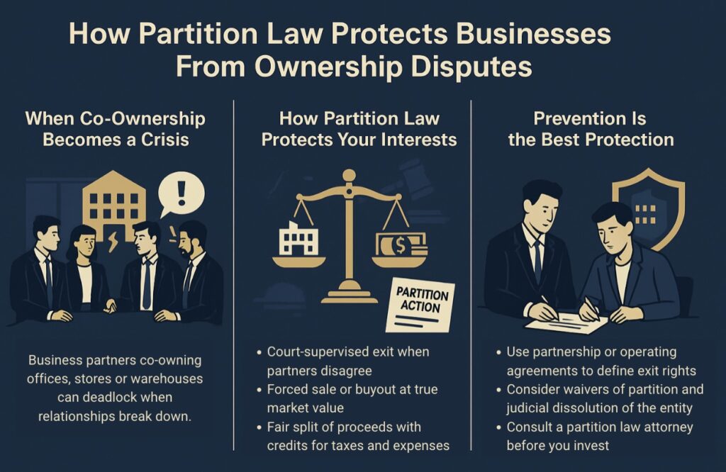 Underwood partition law protects businesses