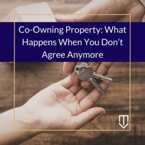 Underwood co owning property dont agree anymore